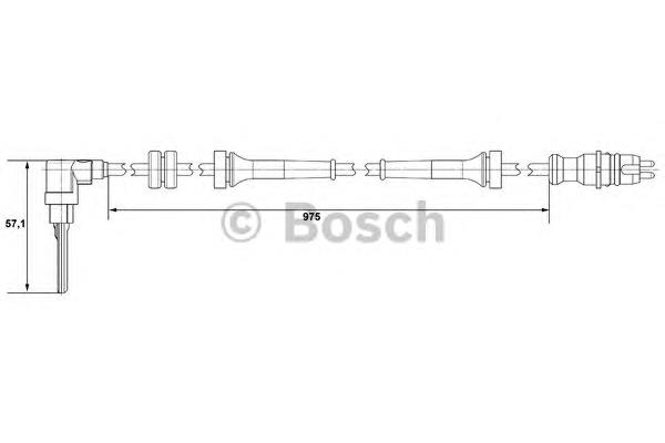 Купити 0265007510 Bosch Датчик АБС (ABS) передній, лівий