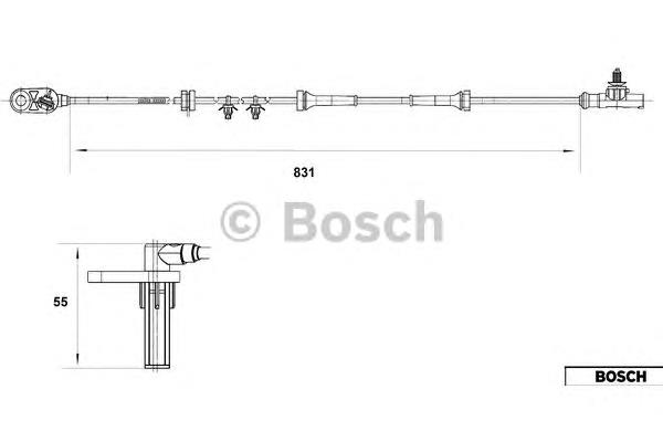 Датчик АБС задній правий Bosch 0265007559 ціна, від 30.15 USD