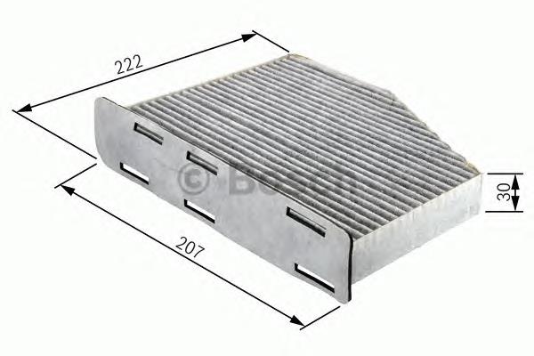 Фільтр повітряний обігрівача Bosch 1987432365 ціна, від 11.48 USD