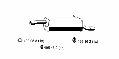 Вихлопна труба Ford 1557518 ціна, від 95.02 USD