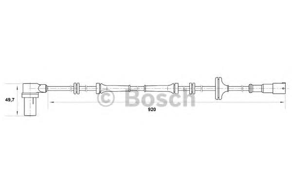 Датчик АБС (ABS) передній, правий 0265006259 Bosch