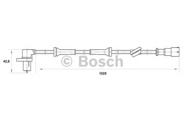 Датчик АБС (ABS) задній 60806254 Fiat/Alfa/Lancia