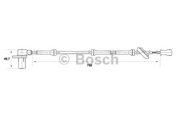 Датчик АБС (ABS) задній 0265006569 Bosch