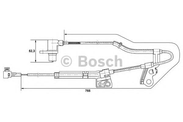 Купити 0265006677 Bosch Сенсор АБС