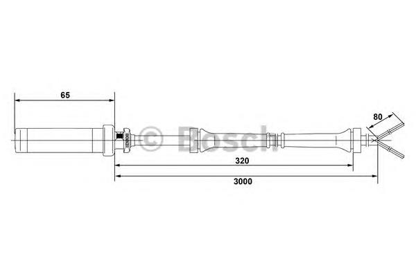 0265004008 Bosch Датчик АБС