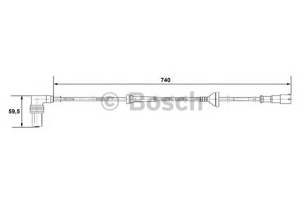34521155041 BMW Датчик АБС (ABS) задній