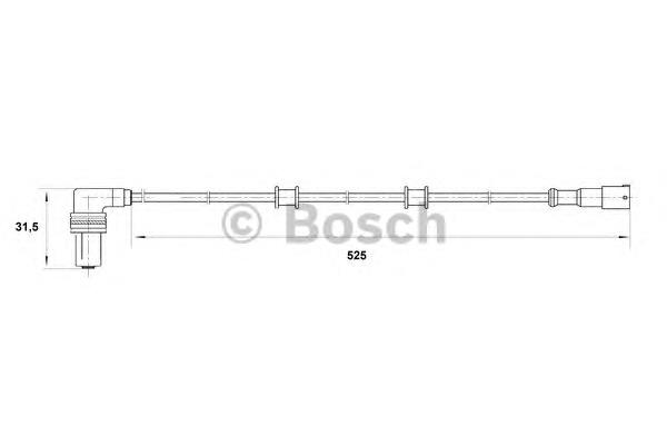 Датчик ABS передній Bosch 0265001206 ціна, від  