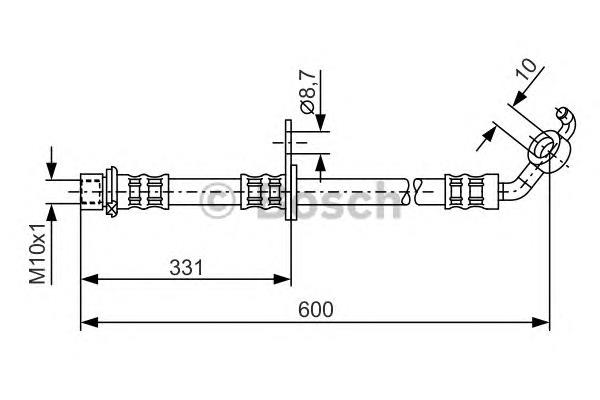 Купити 50831 Quick Brake Шланг гальмівний передній, правий