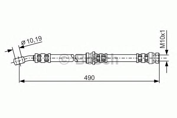 Шланг гальмівний задній JP Group 3561700100 ціна, від 6.80 USD