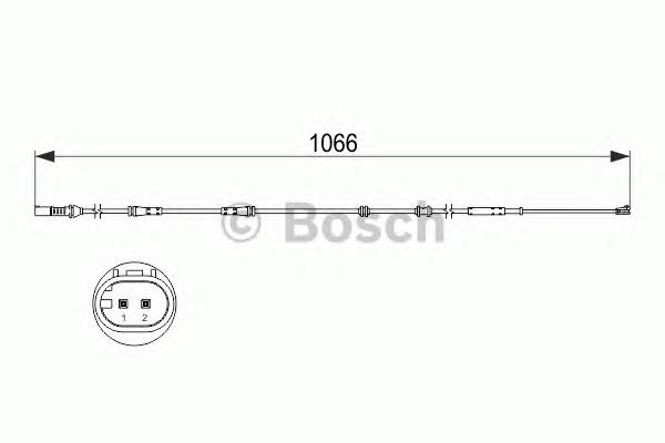 Купити 1987473501 Bosch Датчик зносу гальмівних колодок, задній