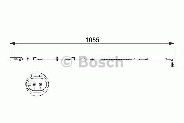 Датчик зносу гальмівних колодок, передній 1987473506 Bosch