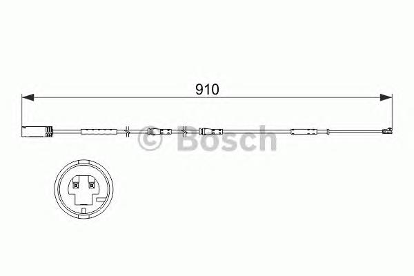 Датчик зносу гальмівних колодок, передній Bosch 1987473522 ціна, від 11.81 USD