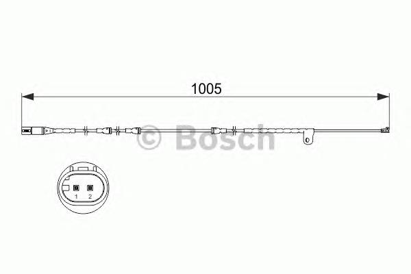 Датчик зносу гальмівних колодок, передній лівий 1987473521 Bosch
