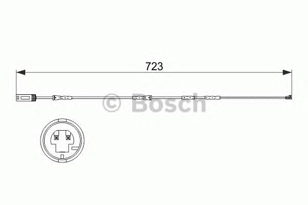 Датчик зносу гальмівних колодок, передній 1987473514 Bosch