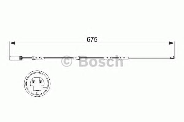 Сигналізатор знос гальмівних колодок Bosch 1987473516 ціна, від 11.25 USD