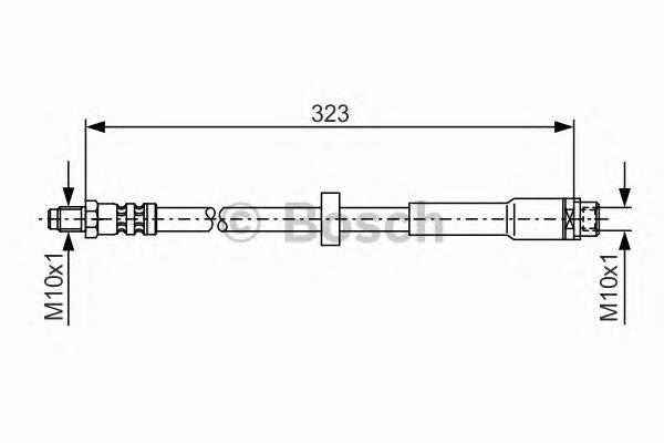 Шланг гальмівний задній Bosch 1987476293 ціна, від 11.34 USD