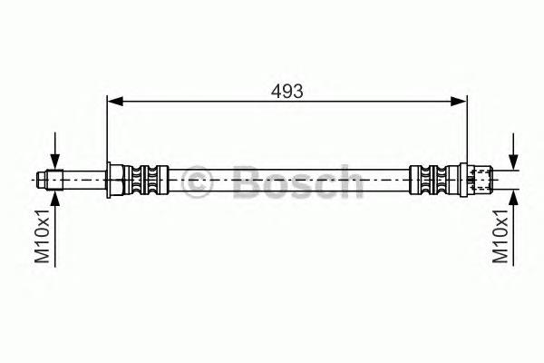 1987476294 Bosch Гнучка гальмівна трубка передня
