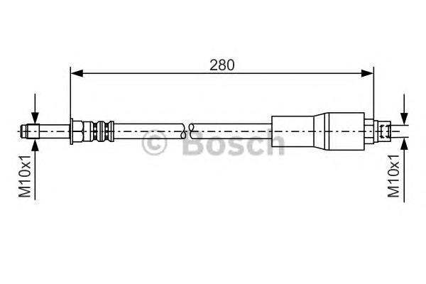 Шланг гальмівний задній 1987476173 Bosch