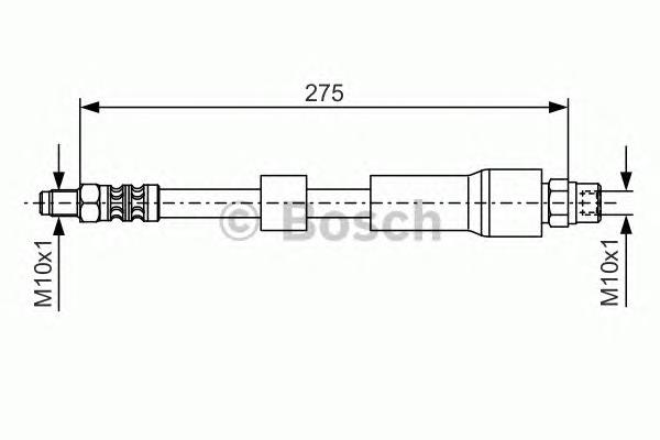 Шланг гальмівний задній Bosch 1987476174 ціна, від 10.14 USD