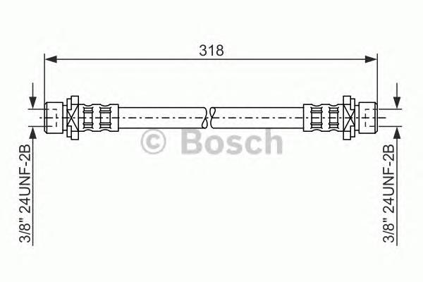 1987476165 Bosch шланг гальмівний задній