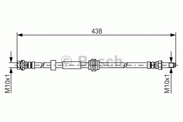 Купити 1987476181 Bosch Гальмівні шланги передні