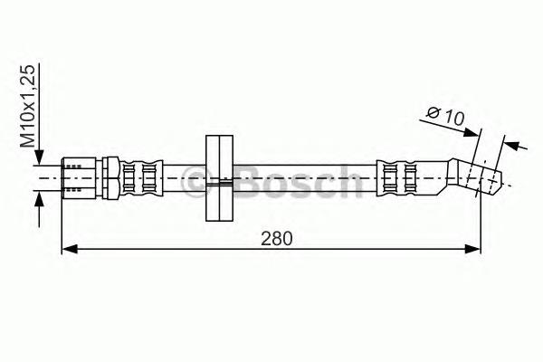 Шланг гальмівний задній 1987476239 Bosch