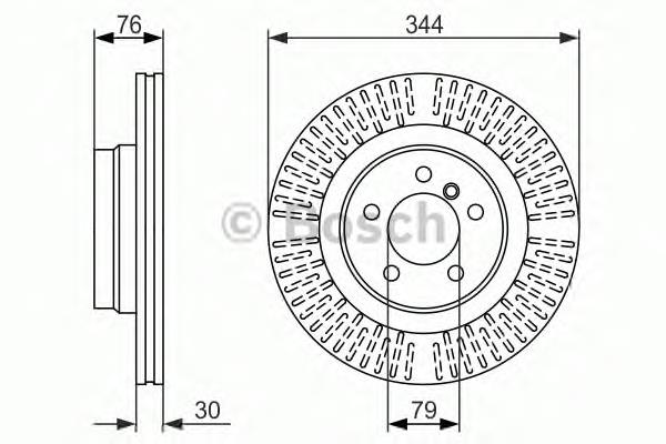 0986479489 Bosch Гальмо дискове переднє