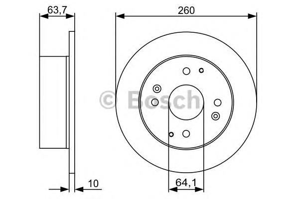 0986479504 Bosch Дискові гальма
