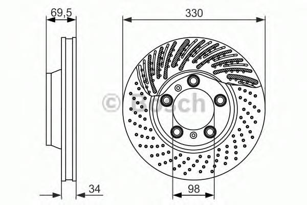Купити 0986479579 Bosch Ротор гальмівний