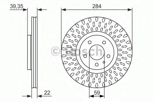 0986479588 Bosch диск гальмівний передній