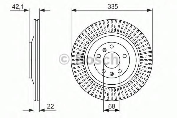 Гальмівні диски 0986479591 Bosch