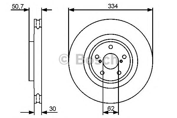 0986479433 Bosch Гальмо дискове переднє
