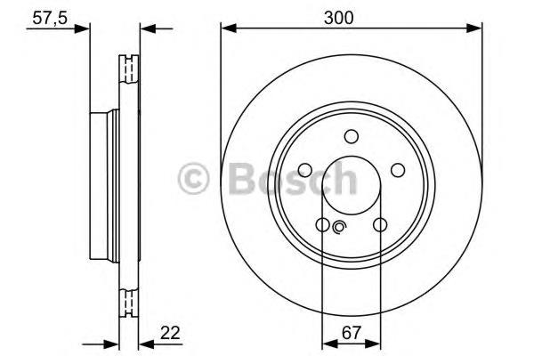 Купити 0986479411 Bosch Диск заднього гальма