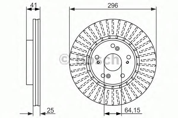 Купити 0986479744 Bosch Ротор гальмівний