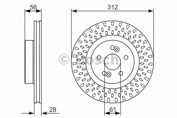Купити 0986479723 Bosch Ротор гальмівний