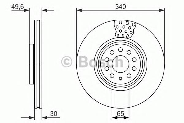 0986479734 Bosch Гальмо дискове переднє