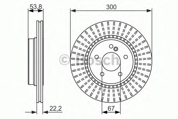 0986479653 Bosch Дискові гальма
