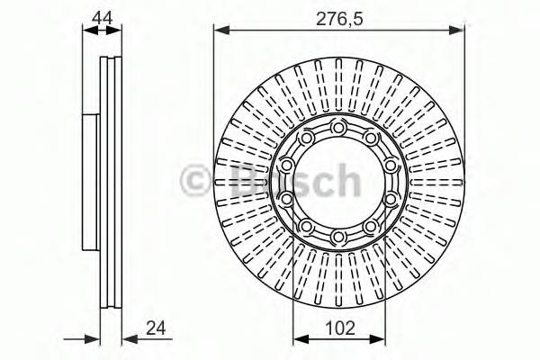 Гальмівні диски передні 0986479609 Bosch