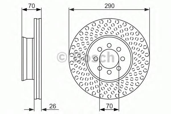 Купити 0986479602 Bosch Ротор гальмівний