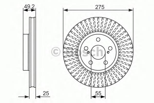 Купити 0986479619 Bosch Ротор гальмівний