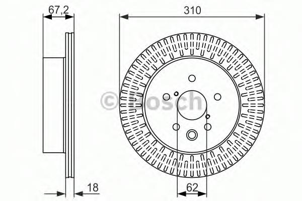 0986479615 Bosch Дискові гальма