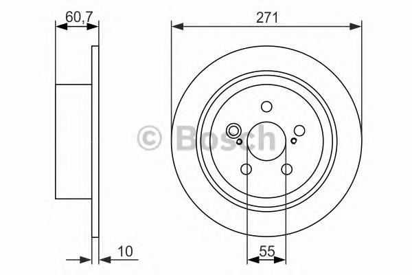 Гальмівні диски 0986479613 Bosch