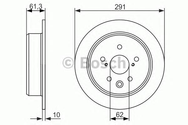 0986479657 Bosch Дискові гальма
