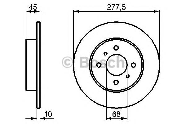 0986479105 Bosch Дискові гальма