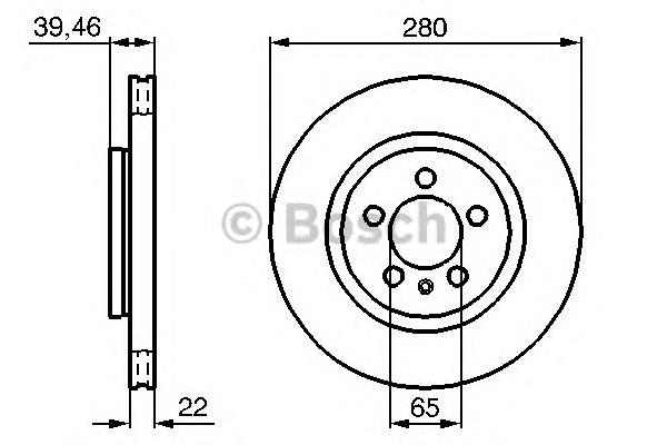 Купити 0986479156 Bosch Ротор гальмівний