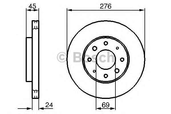 Купити 0986479140 Bosch Ротор гальмівний