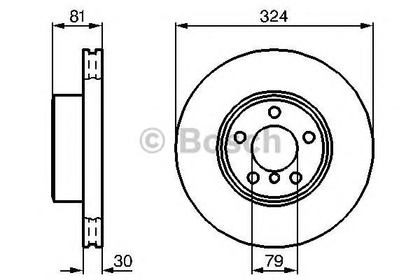 Купити 0986479002 Bosch Ротор гальмівний