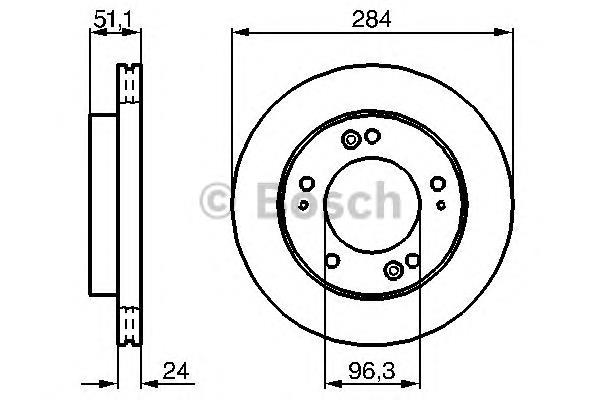 Диск переднього гальма Bosch 0986479020 ціна, від 34.26 USD