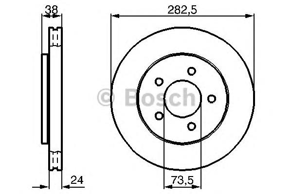 Купити 0986478983 Bosch Ротор гальмівний