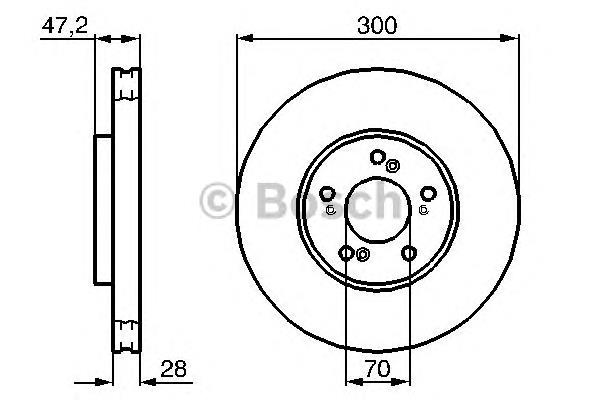Купити 0986479032 Bosch Ротор гальмівний